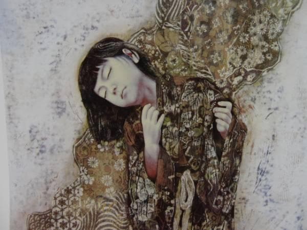 智内兄助、気昇、新品額装付、画集画、状態良好