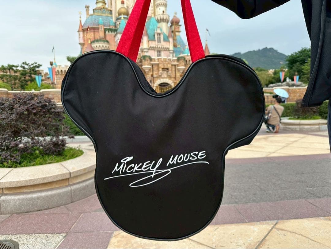 香港ディズニー ミッキーマウス フェイスバッグ トートバッグ ビック