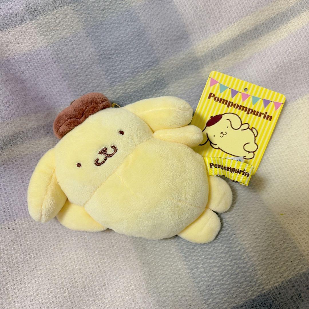 ポムポムプリン　ぐーたら　マスコット ポムポムプリンすやすやマスコット｜むにゅぐるみパティオ公式サイト