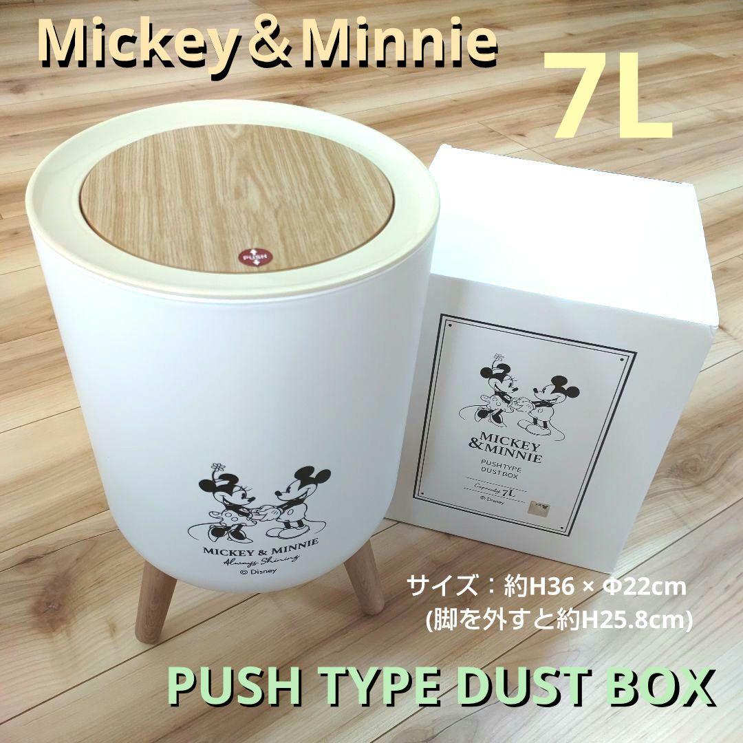 Disney ミッキー ミニー ダストボックス ゴミ箱 7L - メルカリ