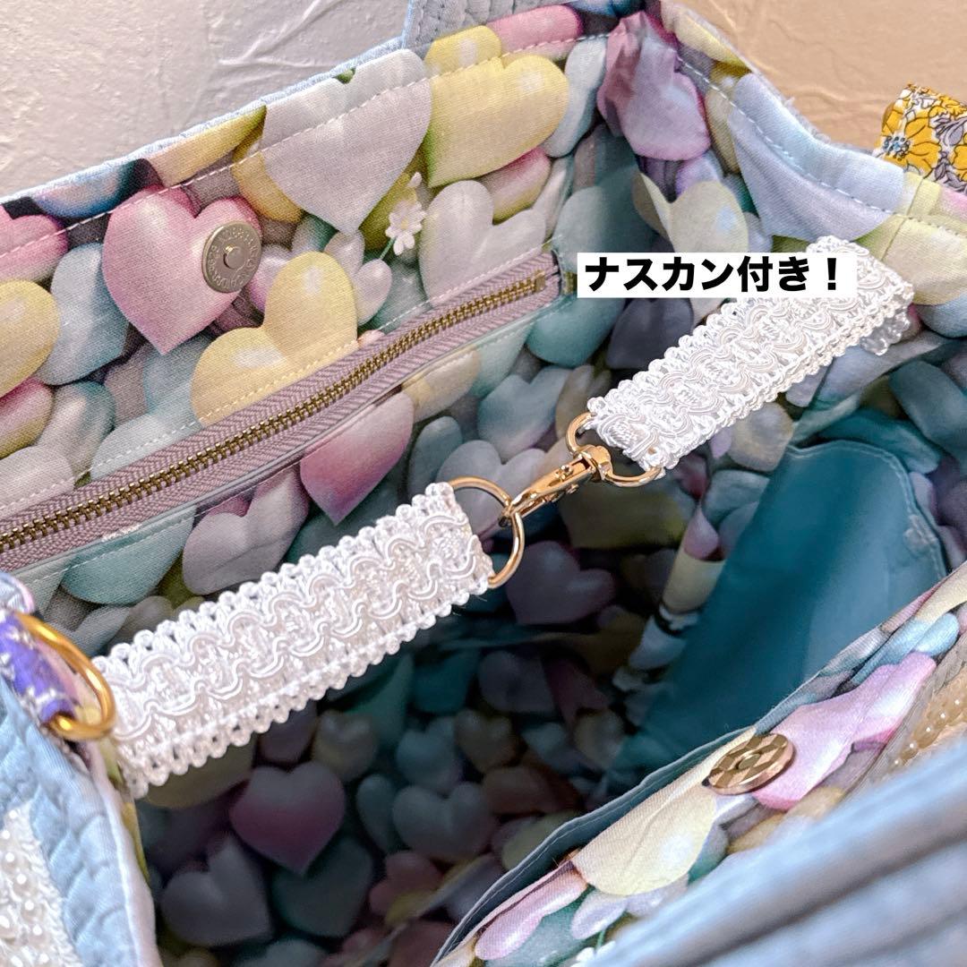 あ*き様 コヤンイサムチョン♡マンドゥ君のヌビ×インド刺繍春色トート