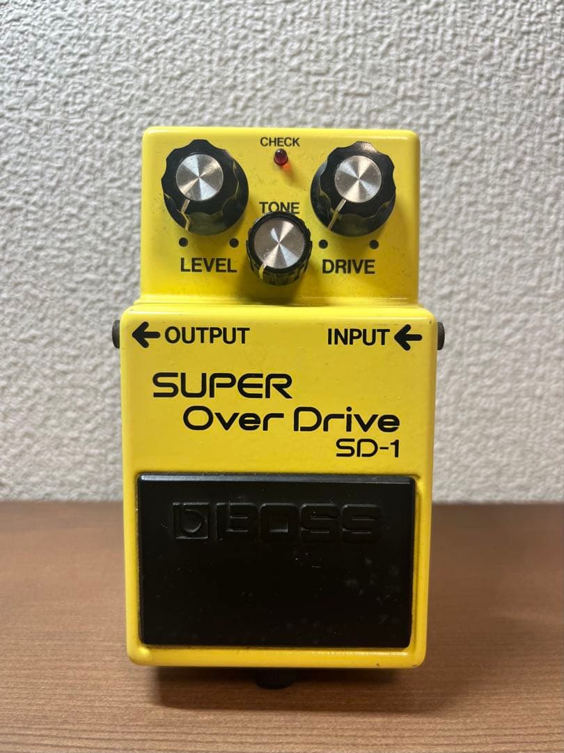 BOSS SD-1 日本製NEC4558C搭載 1981年 初年度 A基板 1981年7月 BOSS SD-1 日本製 MADE IN JAPAN オペアンプ