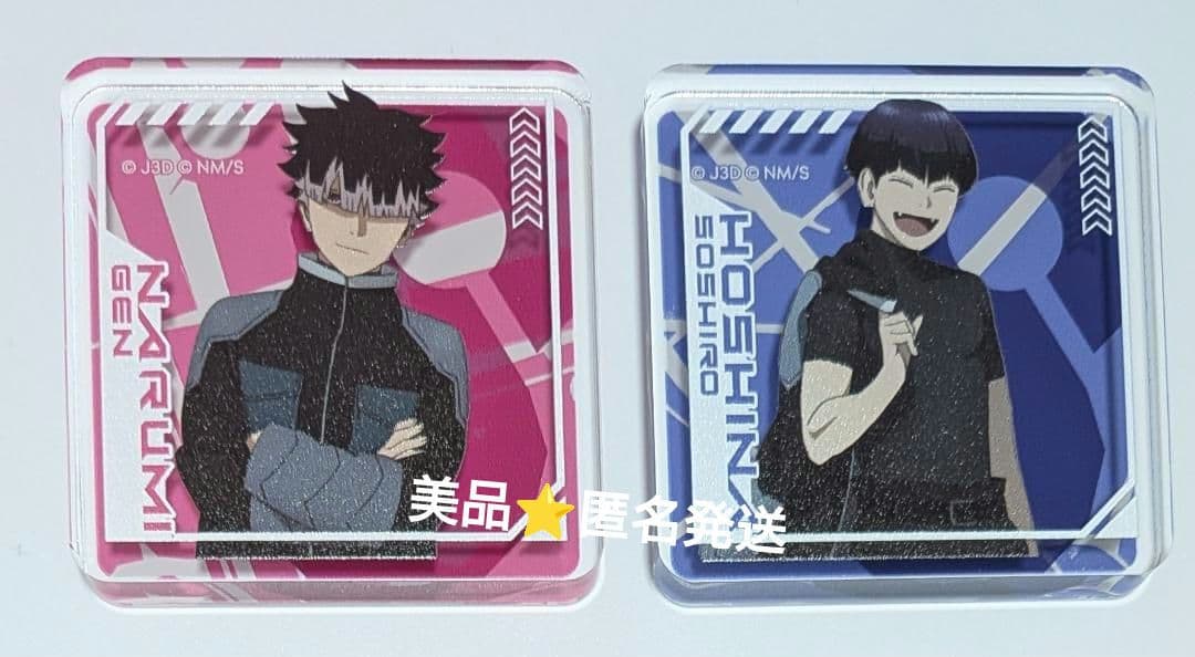鳴海弦＆保科宗四郎❤怪獣8号 ミニアクリルブロック ジャンプフェスタ