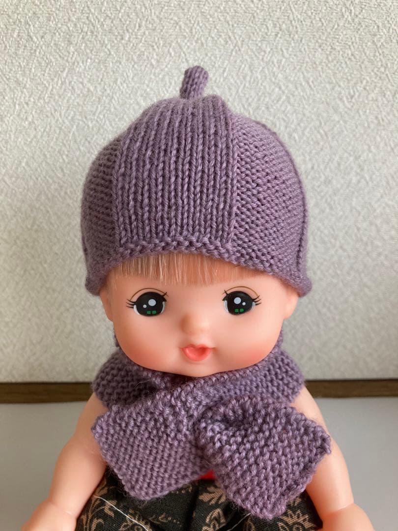 ④メルちゃんニット帽子 単品 - メルカリ