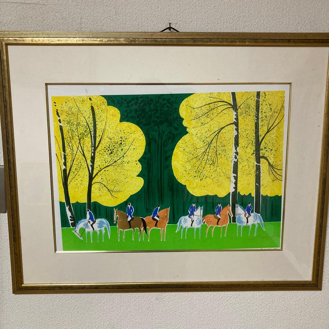 現代アート 馬と騎手の絵画 作品詳細 | 観覧席の前の競走馬 | イメージアーカイブ - DNPアート