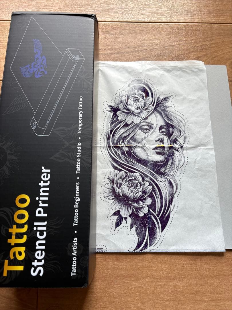 その他 Tattoo stencil printer Dragonhawk A4 Wireless Thermal Tattoo Stencil Printer Machine Portable