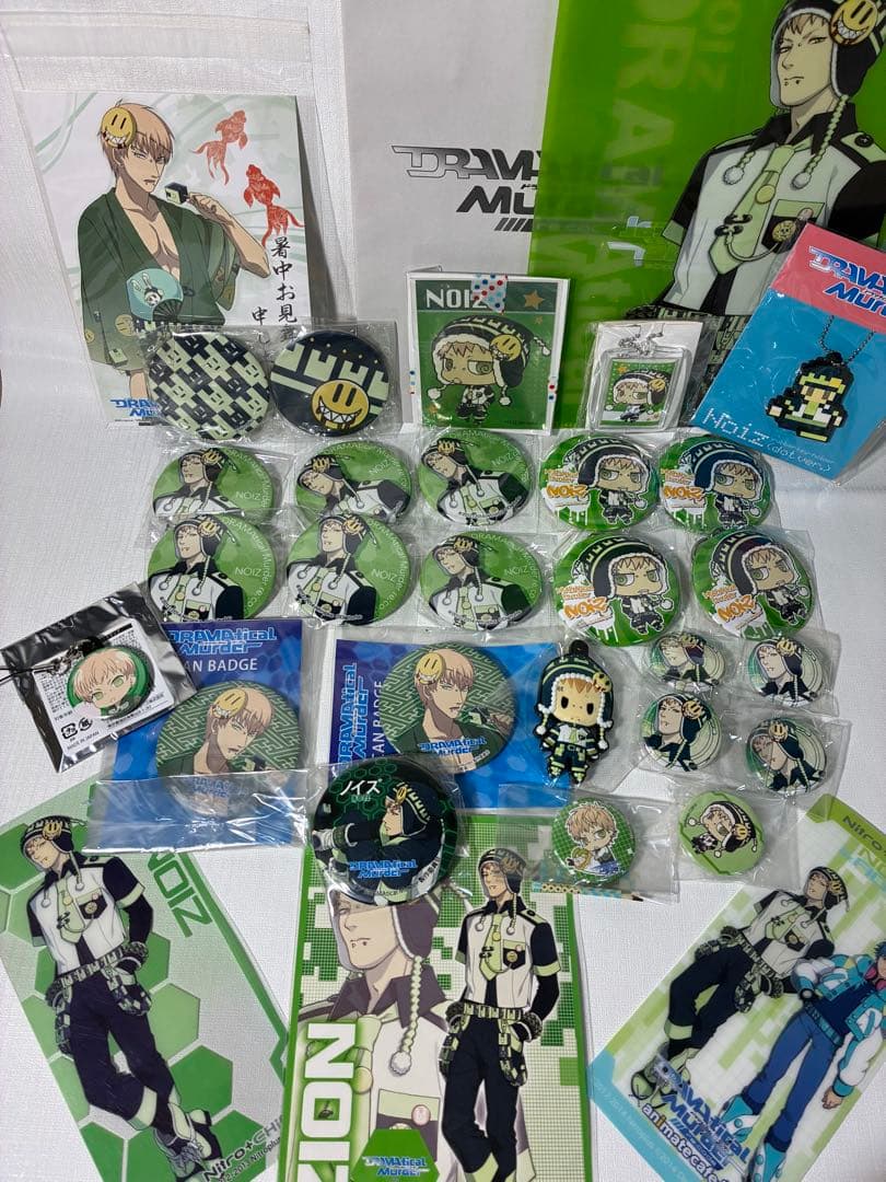 【計21点】ドラマダ　缶バッチ，ポストカード，限定ファイル，キーホルダー　ノイズ フィギュアメーカーGift - DRAMAtical Murder 缶バッジコレクション-