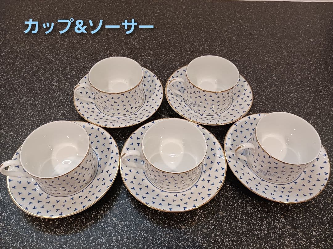未使用・箱なし✨TIFFANY ティファニー ダンシングT 食器セット - メルカリ