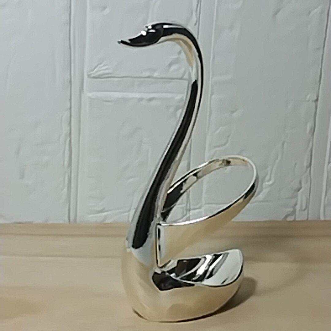 スワン マヨネーズスタンド 銀メッキ 置物 SILVER COLLECTION - メルカリ