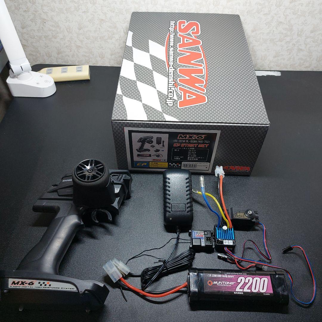 ホビーラジコン SANWA MX6STARTSET RX391W/BL-SIGMA/HVS702 5c3b97cba37742f298956b4b4a21e5