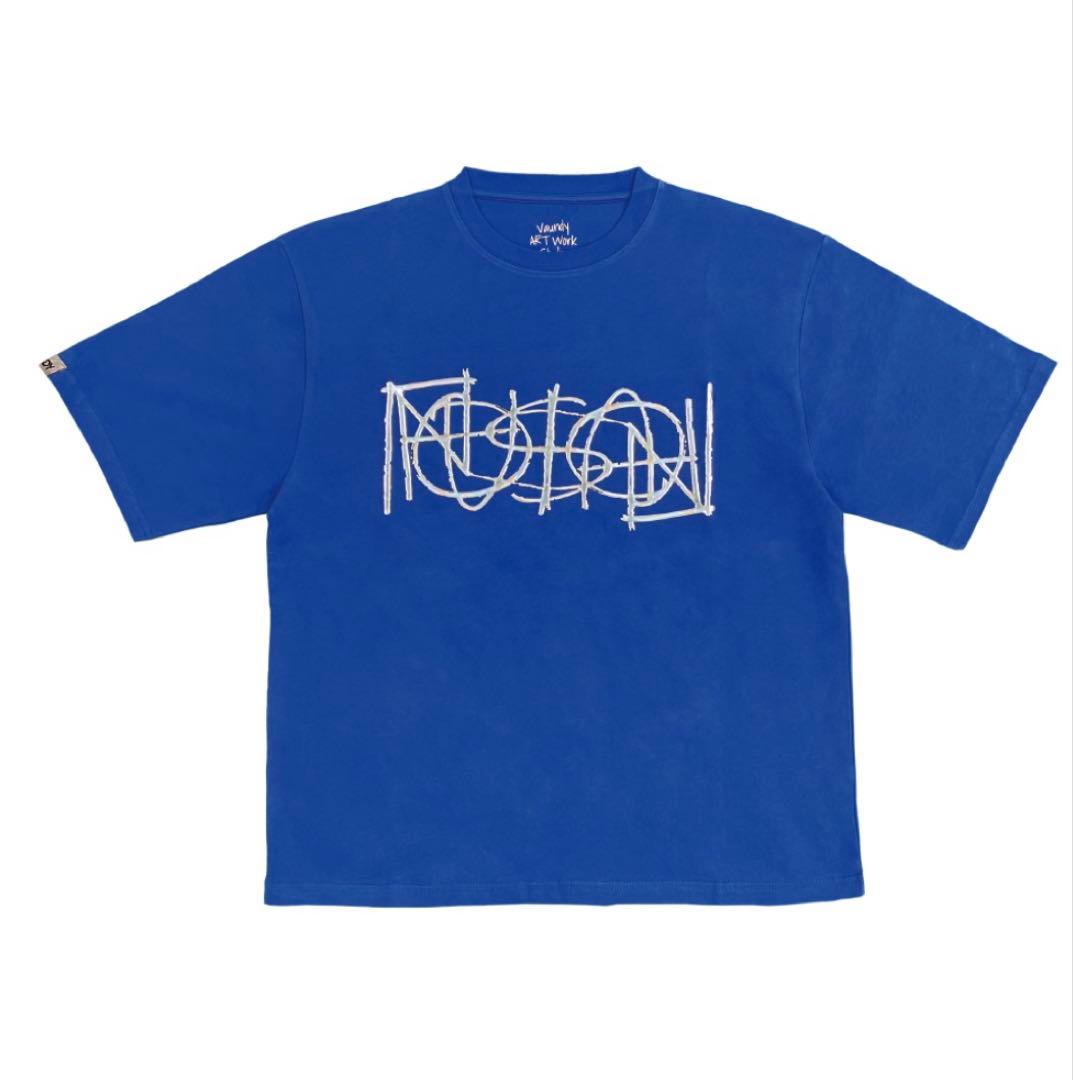 バウンディ vaundy青Tシャツ ライブTシャツ FUSION - メルカリ