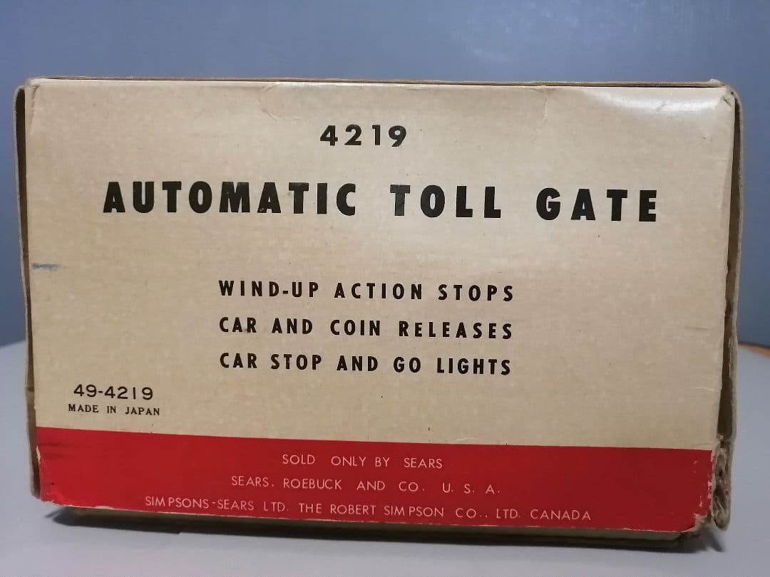 SEARS AUTOMATIC TOLL GATE TIN TOY ブリキ - メルカリ