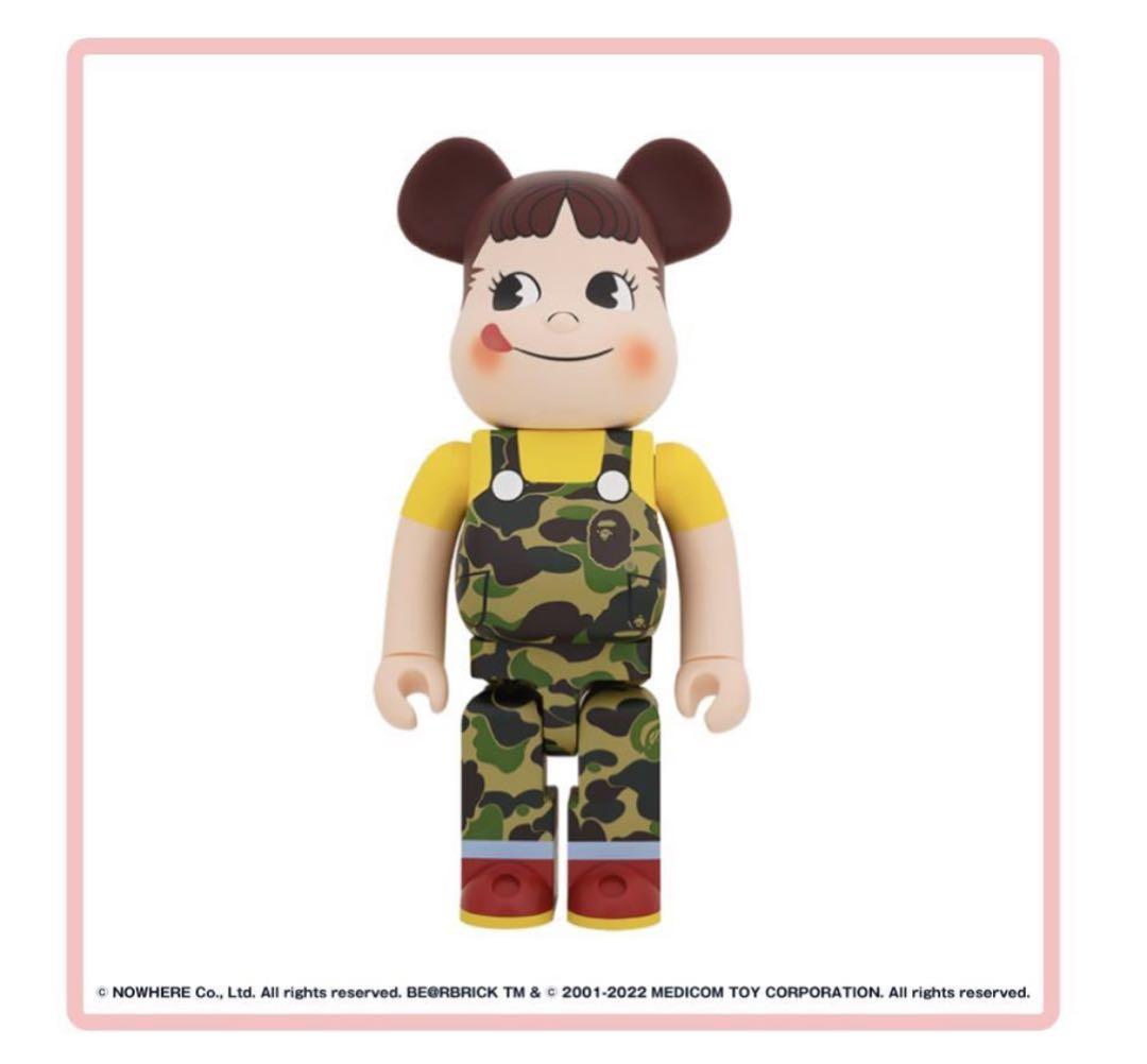 「BE＠RBRICK BAPE(R) × ペコちゃん 1000%（グリーン）」 楽天市場】BE@RBRICK BAPE(R) ペコちゃん 1000％ GREEN／PINK／BLUE
