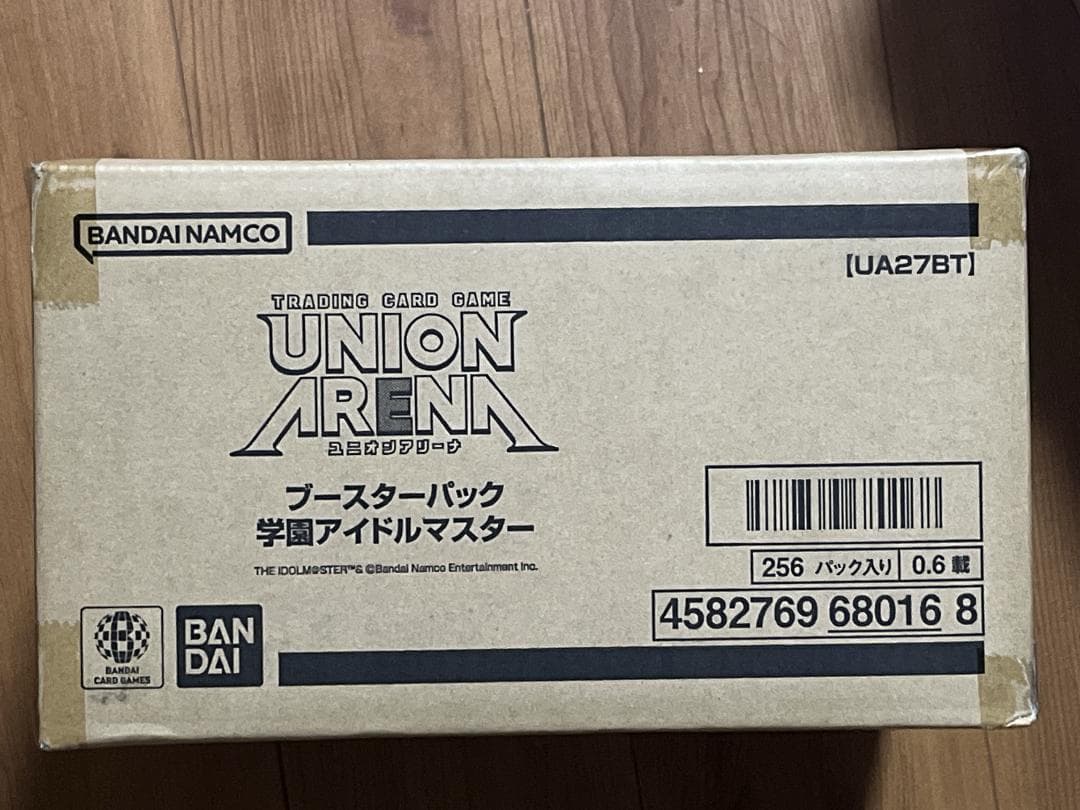 初版カートン ユニオンアリーナ 学園アイドルマスター プロモ付き 初版テープ付】ユニオンアリーナ 学園アイドルマスター2box プロモ6