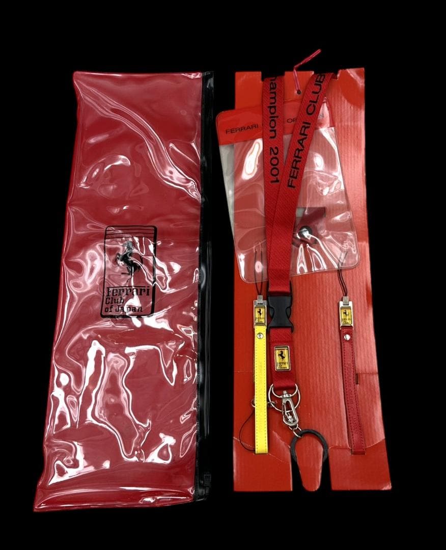 Ferrari Club of Japan フェラーリクラブ限定 革ストラップ等 Ferrari（フェラーリ） フェラーリ純正 レザーベースキーリング