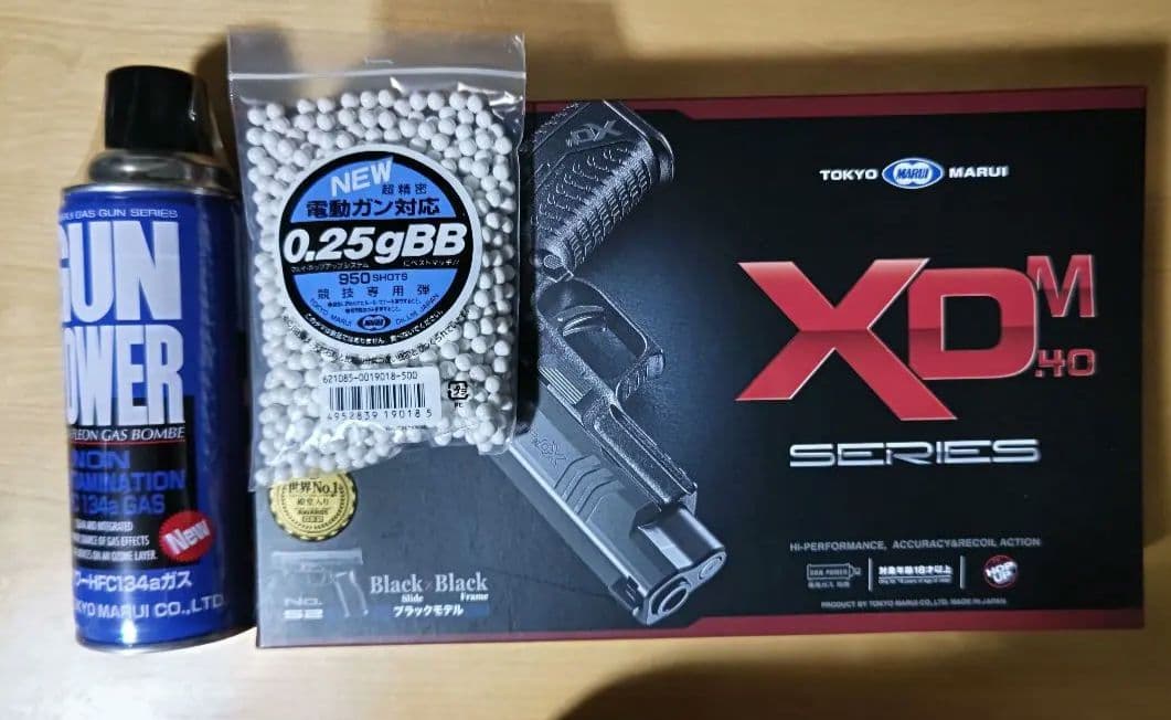 bb弾とガス付き　東京マルイ XDM-40 ガスブローバックガン　[付属品完備] 東京マルイ ガスブローバック XDM-40 エアガン エアーガン ガスガン