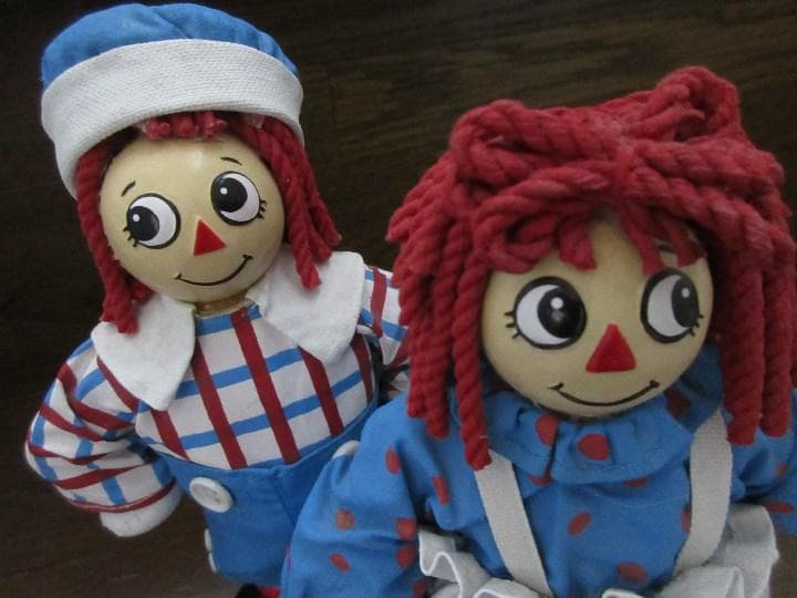 ペア ラガディ アン アンディ raggedy ann andy - メルカリ