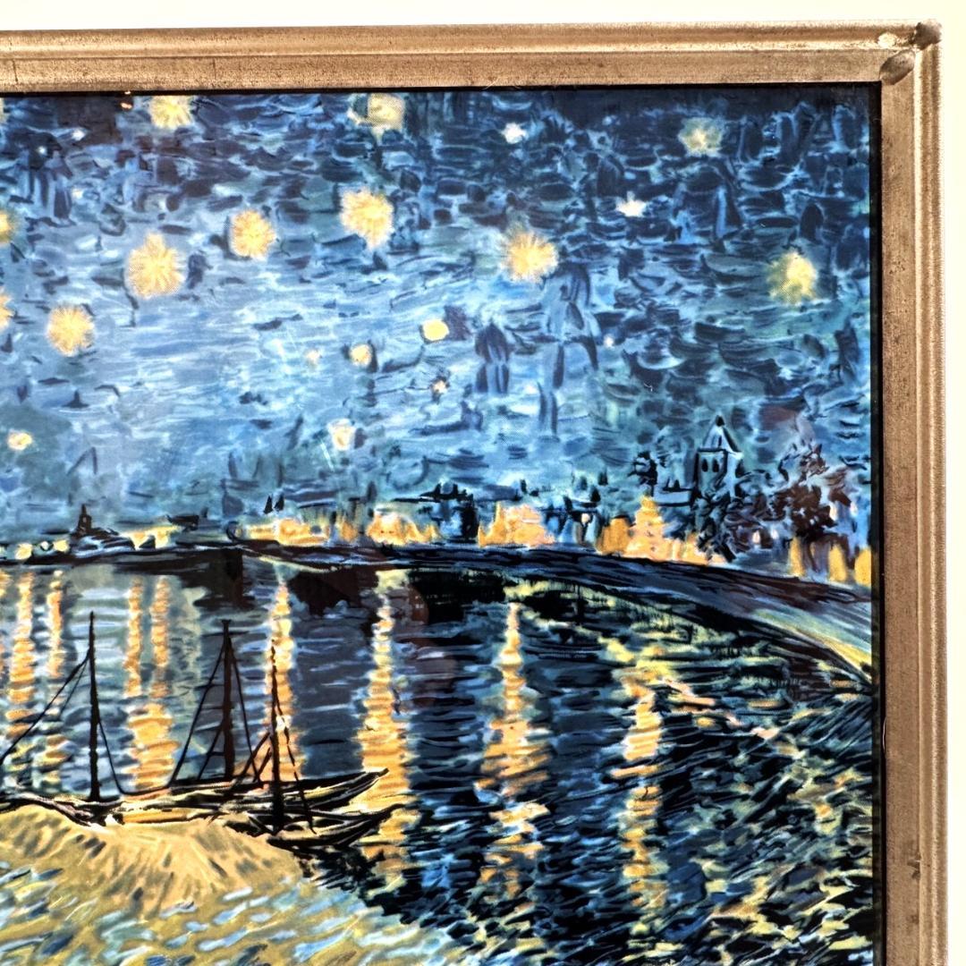 フィンセント・ファン・ゴッホ ステンドグラス ローヌ川の星月夜