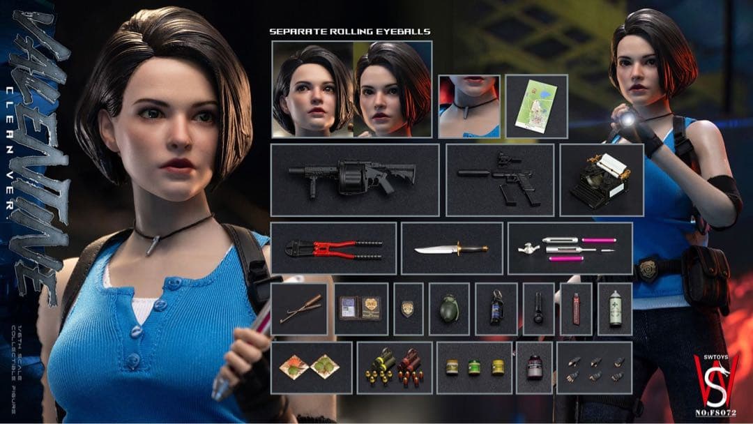 SWTOYS FS072ジルJillバレンタインValentineバイオハザード SWTOYS FS074 ジル バレンタイン Jill Valentine 3.0 – ブラザーズホビー