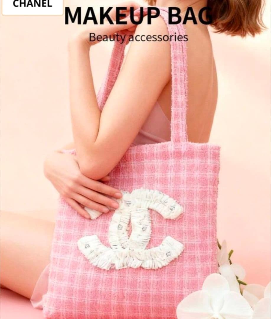 CHANEL メイクアップバッグ ピンクノベルティ海外VIP限定品 - メルカリ
