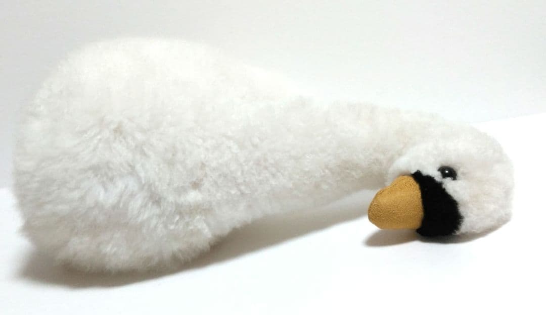 B.B.FAT　白鳥　アルパカウール100％　ハンドメイド　海外製　ぬいぐるみ