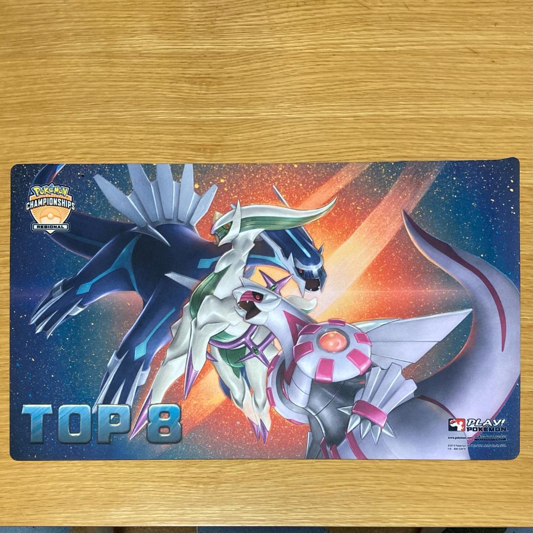 TOP8入賞限定アルセウス&ディアルガ&パルキアGX プレイマット海外限定 アルセウス&ディアルガ&パルキアgx プレイマット 英語版 海外限定 top8