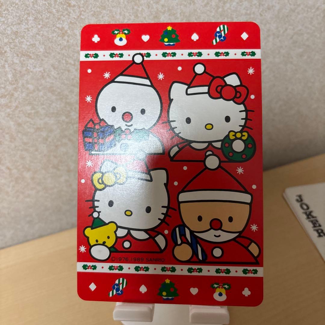 超レア】ハローキティ クリスマス ビッグトランプ - メルカリ