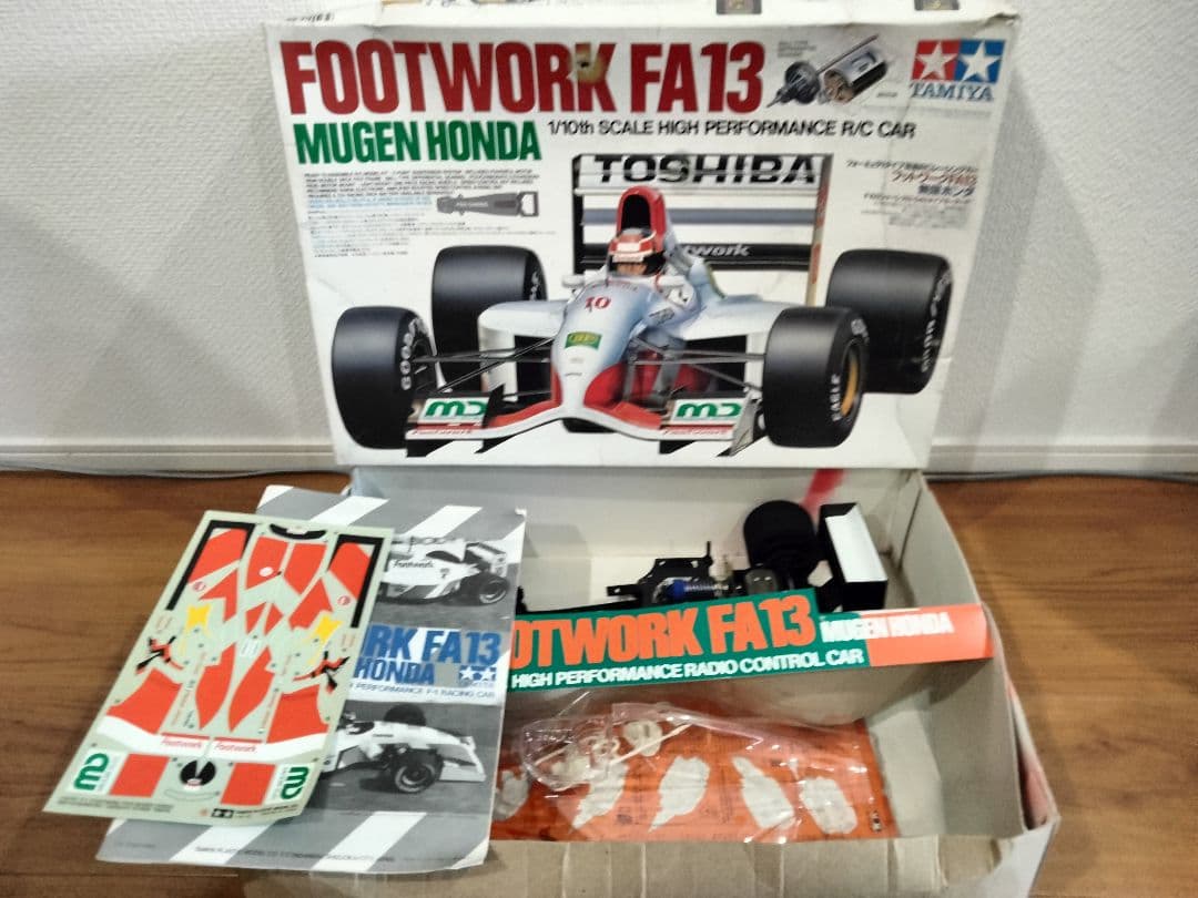 タミヤ 1/10電動RC フットワーク FA13 無限ホンダ F102シャーシ Yahoo!オークション -「フットワークfa13無限ホンダ」(ホビーラジコン