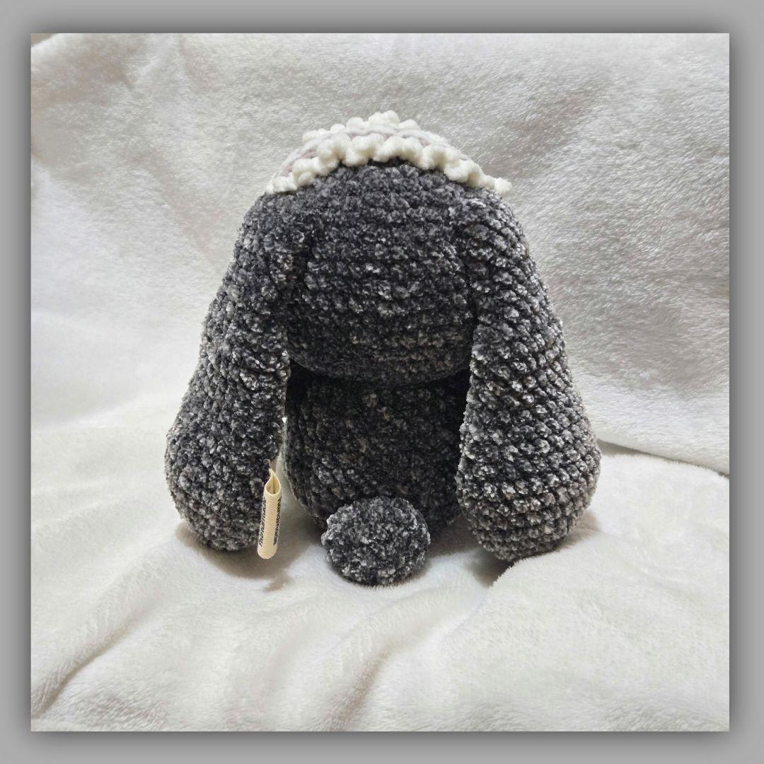 あみぐるみ 垂れ耳うさぎ ヘッドドレス ハンドメイド かぎ編み - メルカリ