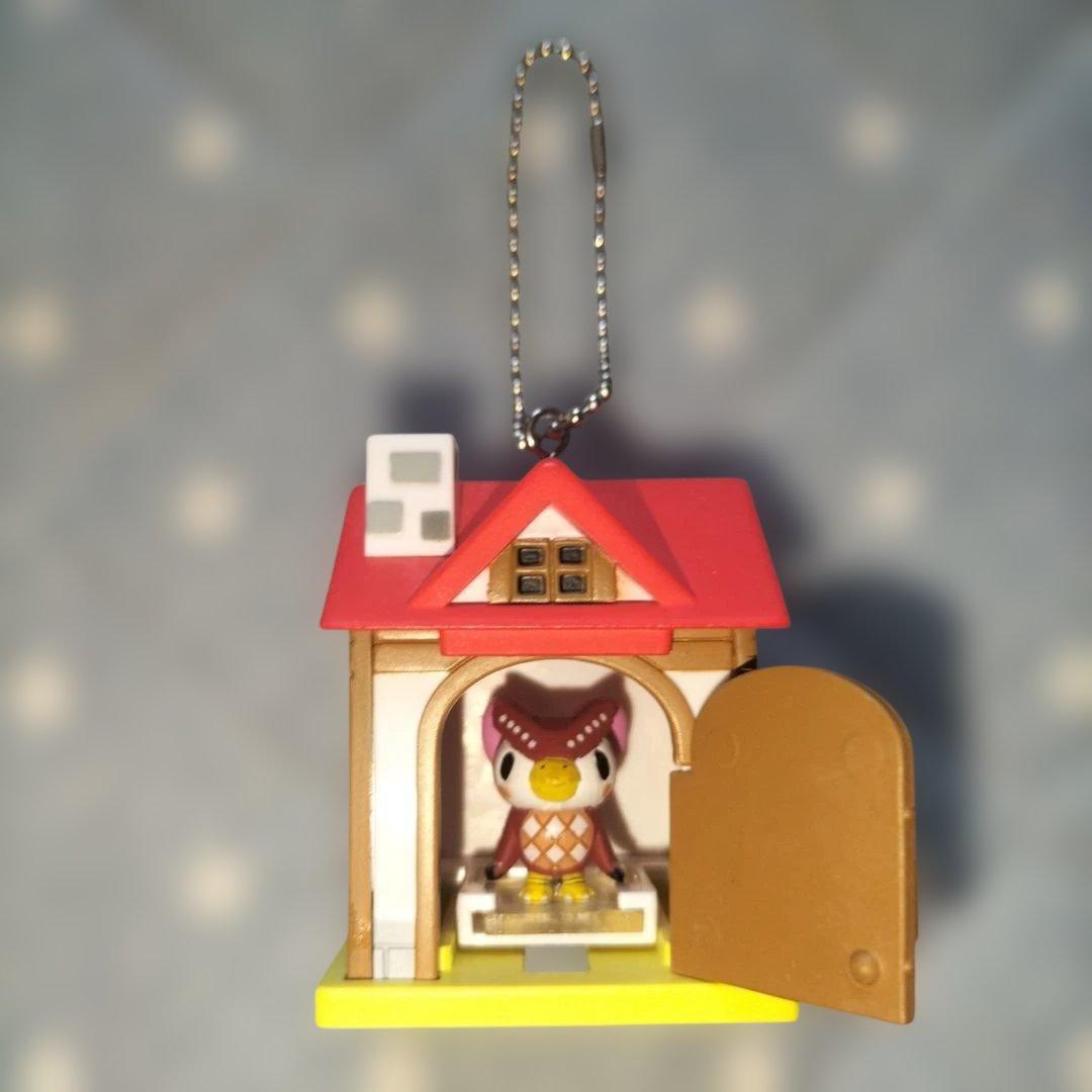どうぶつの森　キーホルダー　ミニミニハウスキーチェーン　フー子　平成レトロ どうぶつの森 キーホルダー ミニミニハウスキーチェーン フー子 平成レトロ