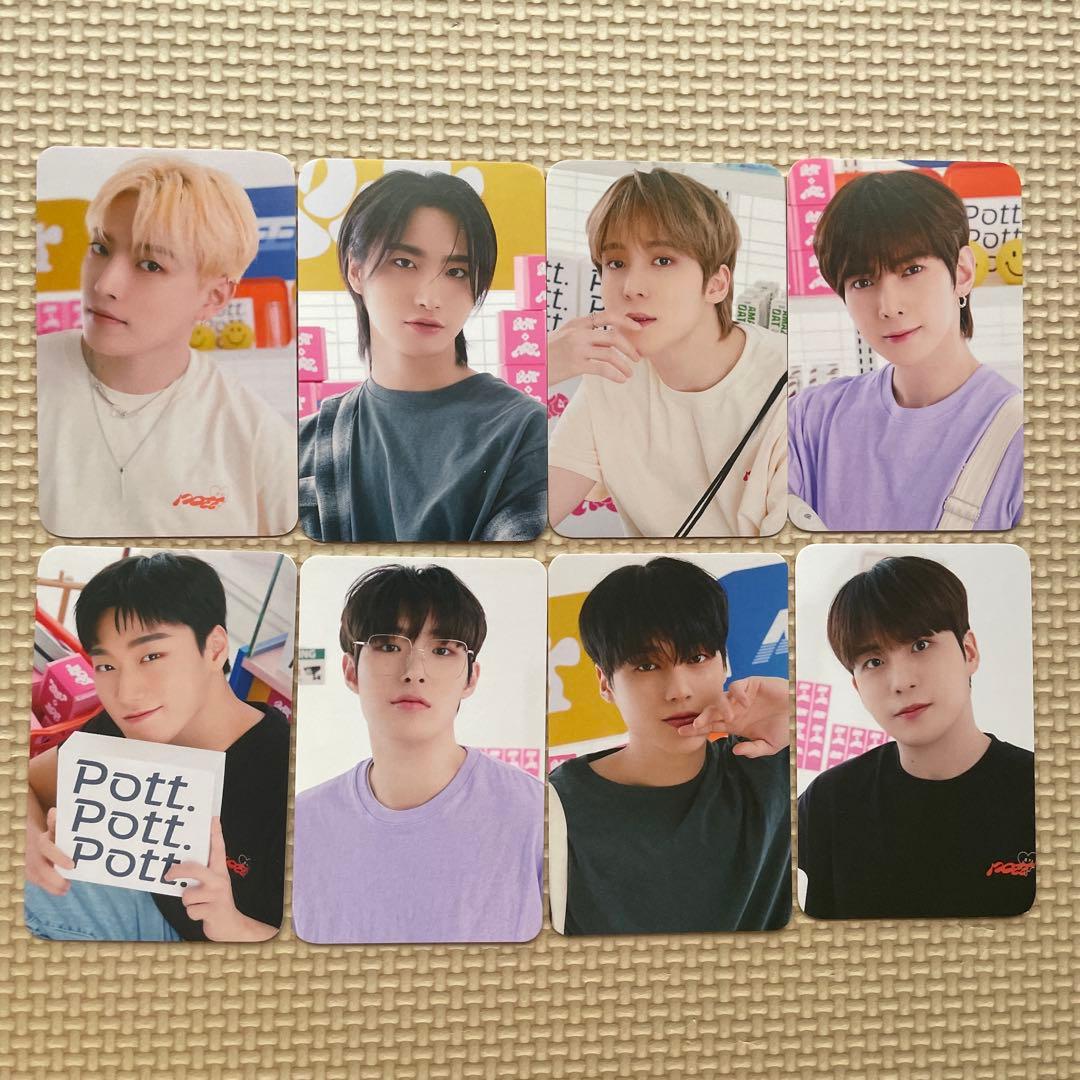 pott. ateez アチズ　トレカ　8人分 コンプセット ATEEZ adrenaline ショップ限定特典トレカ 8人セット - メルカリ
