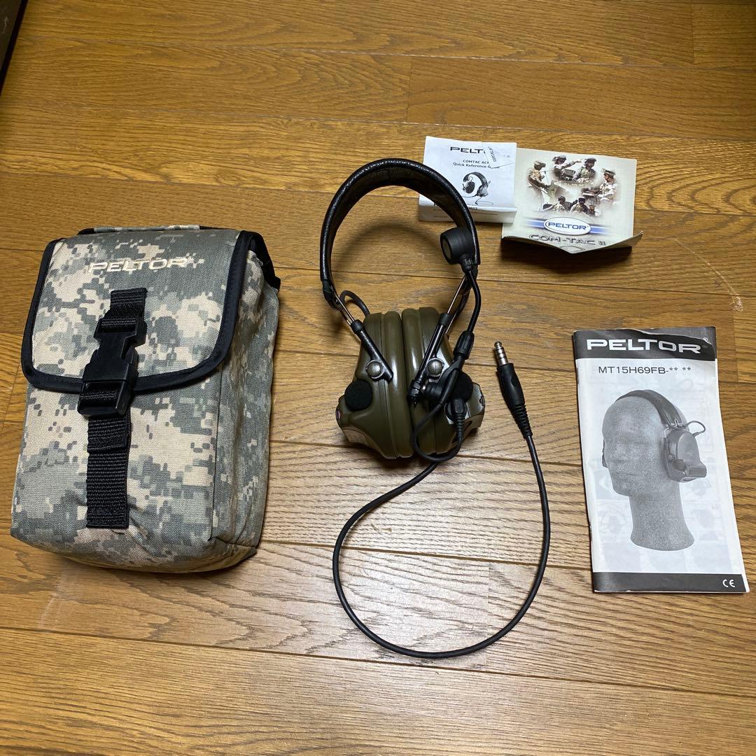 PELTOR comtac XP ヘッドセット　実物 実物】PELTOR ComTac XPI ヘッドセット 実物ARCレールアダプター