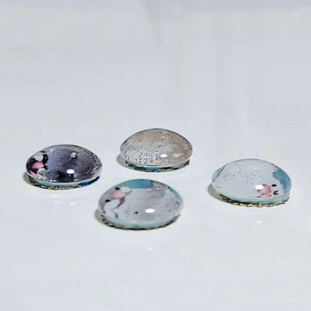 699】小鳥のピアス／イヤリング／ガラス