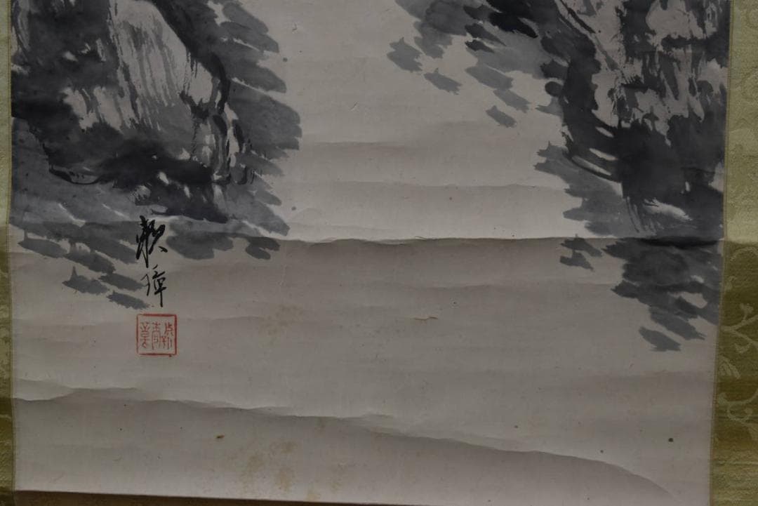 真作】田中頼璋/高士探梅図/山水人物図/掛軸/名家伝来/Z-893 - メルカリ