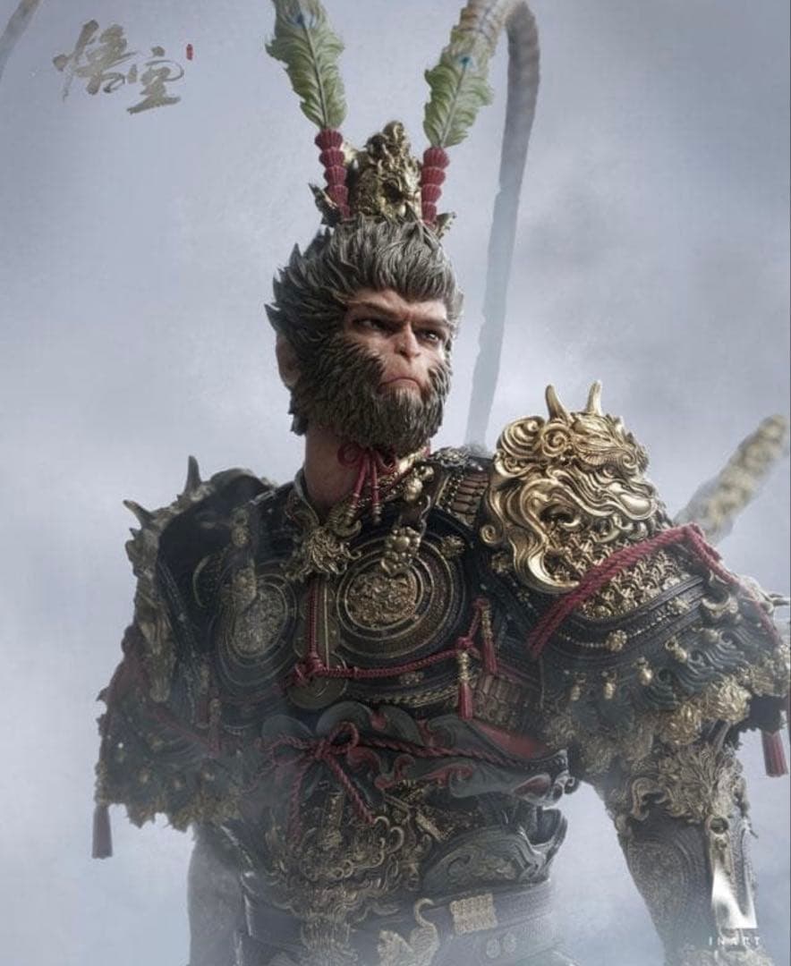 INART 悟空 Black Myth Wukong 1/6 フィギュア INART 1/6 黒神話: 悟空 天命人 ゴールドアーマー.Ver Black Myth