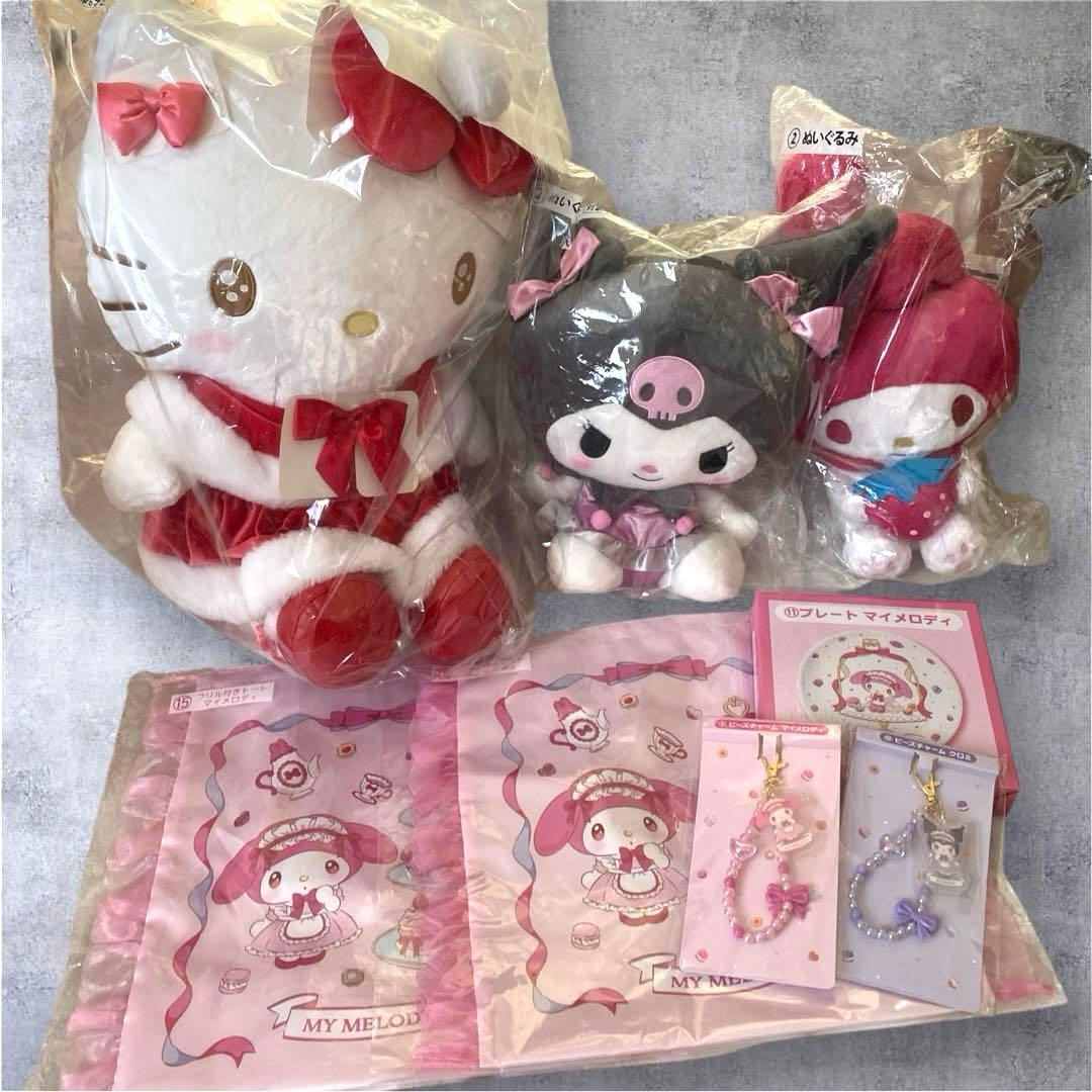 Sanrio サンリオ 一番くじセット ハローキティ マイメロディ クロミ サンリオ当りくじ】-オンライン-