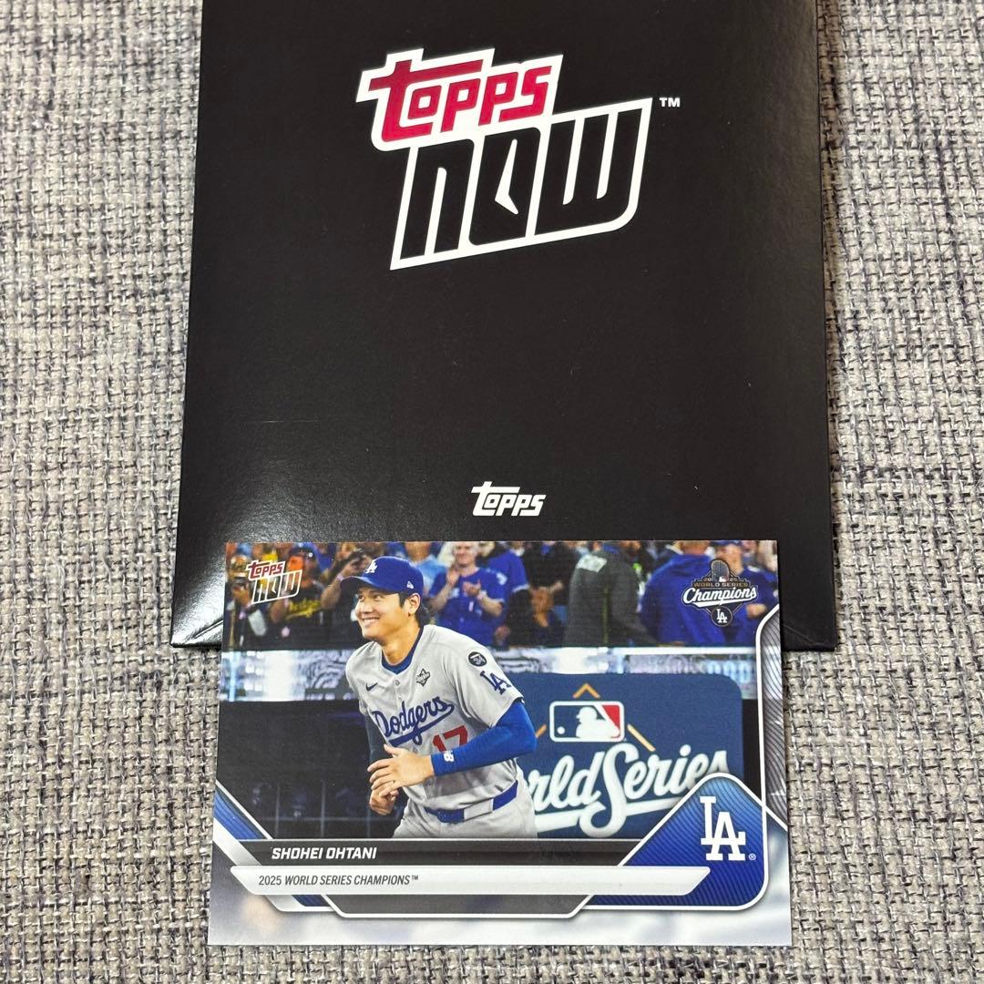 2025 Topps Now ドジャース優勝 SPスペシャルカード 大谷翔平 topps now SP WS-1SP 2025 大谷翔平 ドジャース優勝セット｜Yahoo