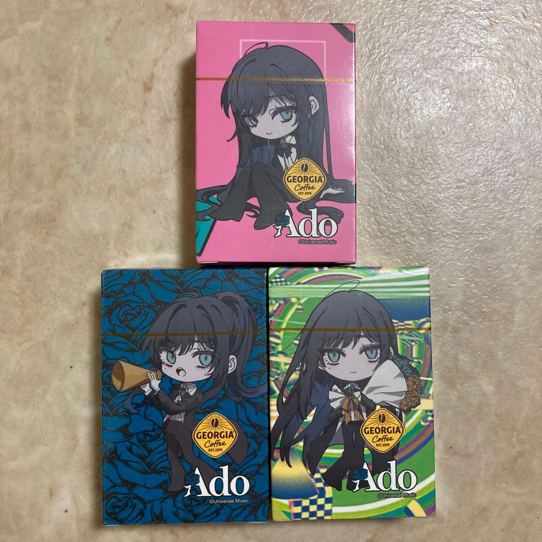 新品】ジョージア Ado トランプ 3個セット - メルカリ