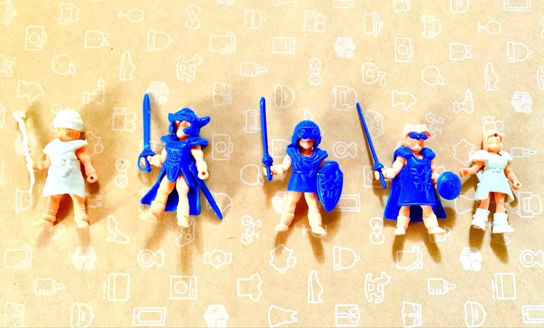 ドラゴンクエスト　クロスアップ　消しゴム　５体　希少 ドラゴンボール クロスアップ 消しゴム ドラ消し レトロ レア 希少