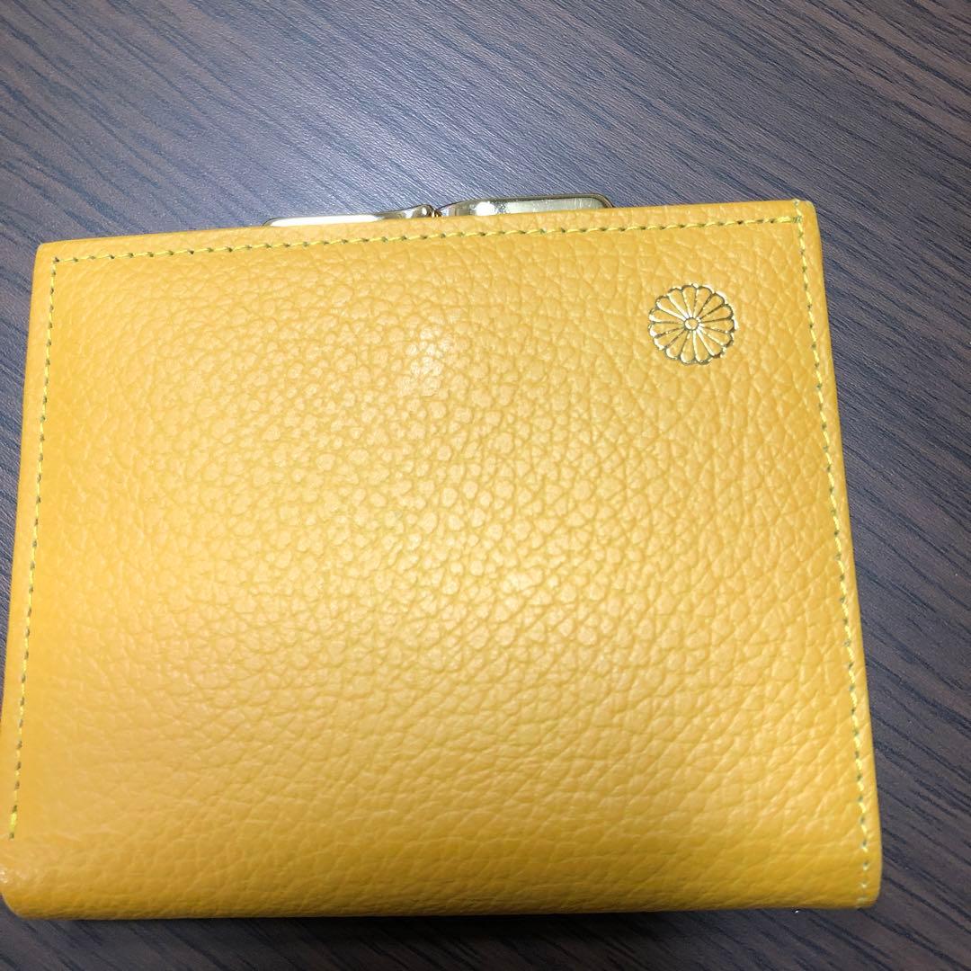 皇室 皇居 宮内庁菊花御紋 二つ折り がま口財布 - メルカリ