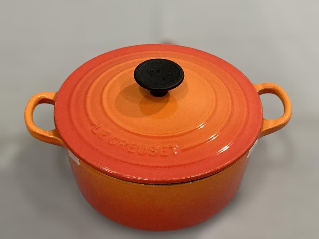 LE CREUSET ココット・ロンド　オレンジ 18cm ル・クルーゼ ル・クルーゼ Le Creuset ココット・ロンド 18cm オレンジ 2501の通販