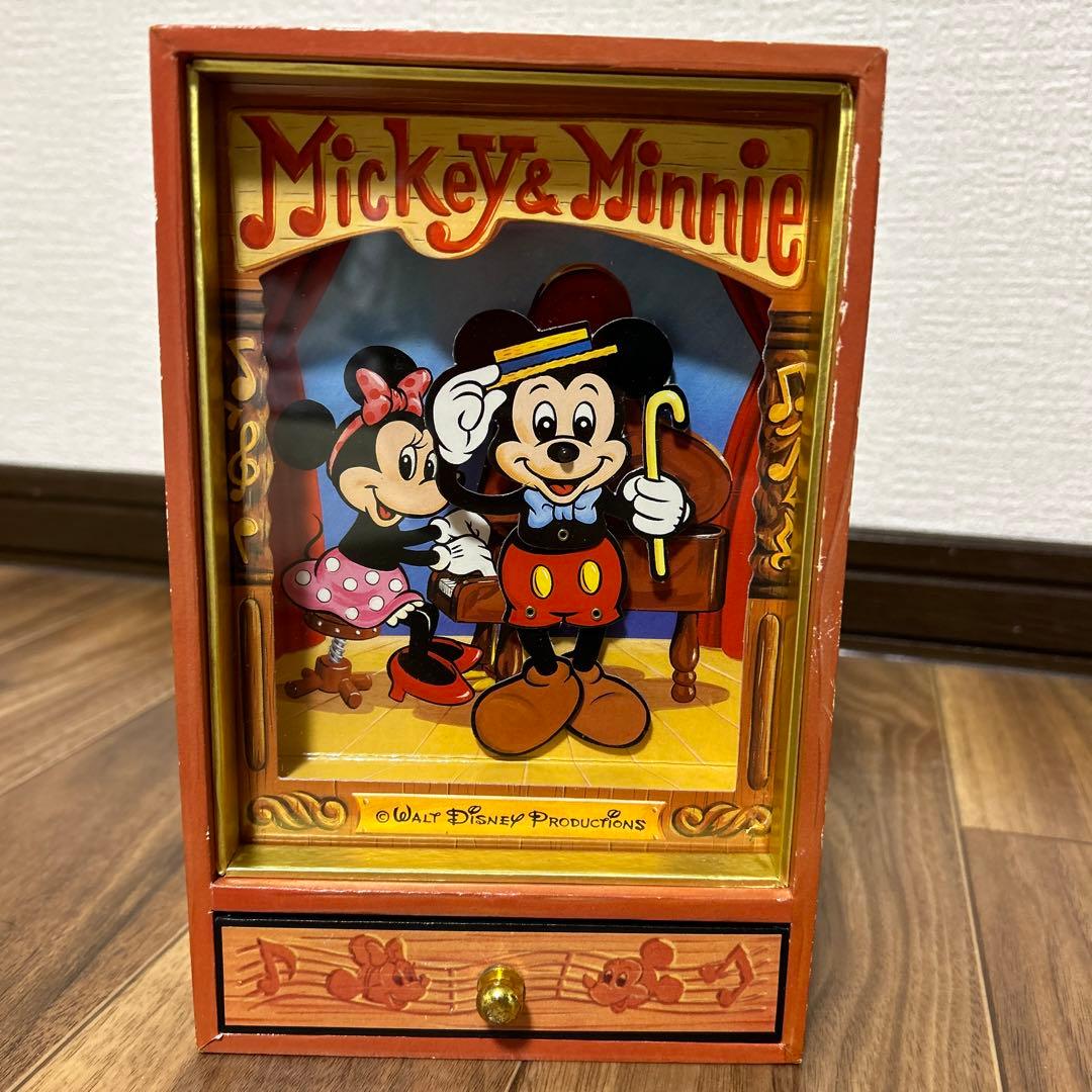 ディズニーミッキーマウス オルゴール 小物入れ Disney - ジュエリーボックス／ディズニーキャラクター オルゴール