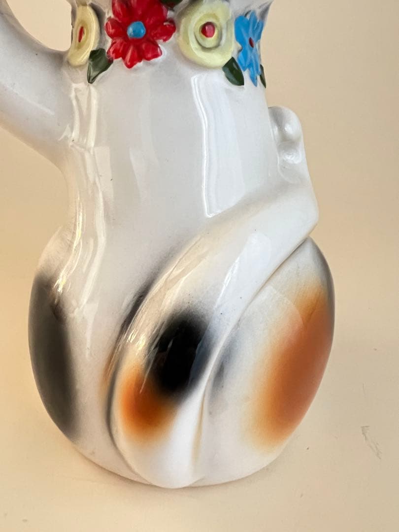 昭和レトロ 瀬戸ファンシー 招き猫 かわいい 陶器 貯金箱 約20cm