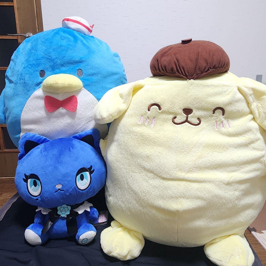 新品未使用◆サンリオぬいぐるみ3点セット サンリオ ぬいぐるみ ブランケット 3WAY ひざ掛け 70×100cm