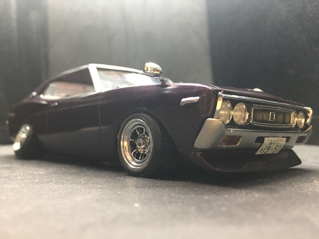 旧車プラモデル完成品C130ローレル1／24 - メルカリ