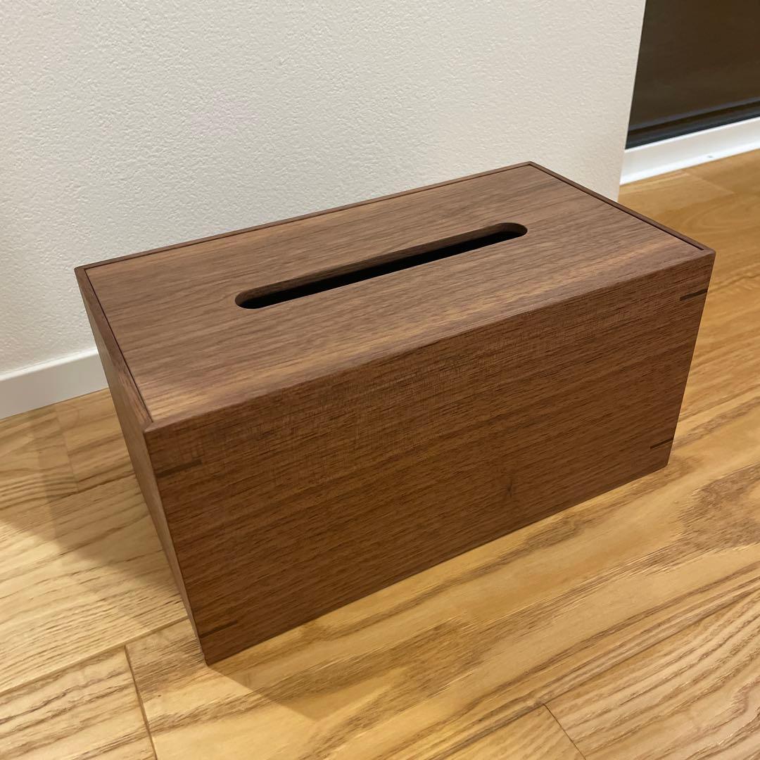 ウォールナット　ティッシュボックス　無垢 Amazon｜ティッシュケース 木製 ウォールナット 木目 無垢 ナチュラル