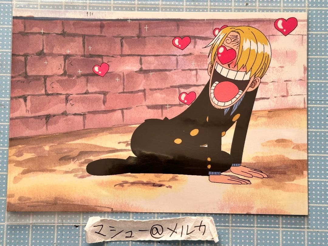 ONE PIECE ワンピース カード サンジ ハート目 レトロ 昔 当時物