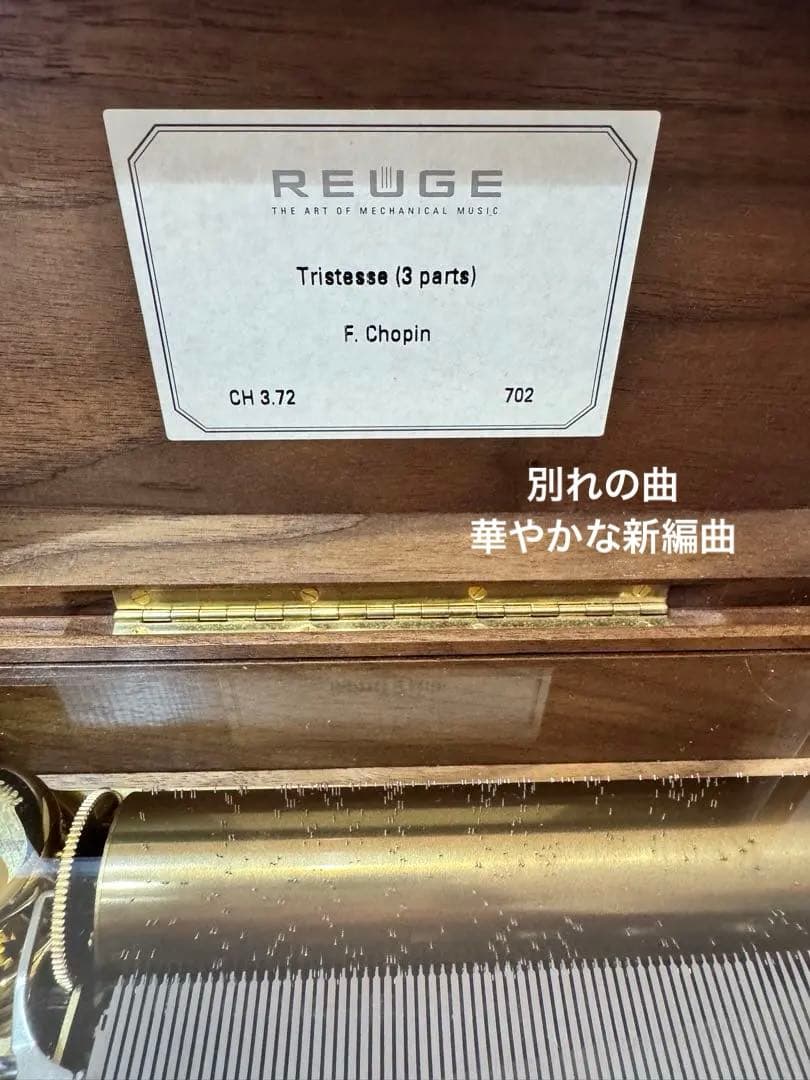 REUGE Tristesse (3 parts) ショパン 別れの曲 REUGE Tristesse (3 parts) ショパン 別れの曲 - メルカリ