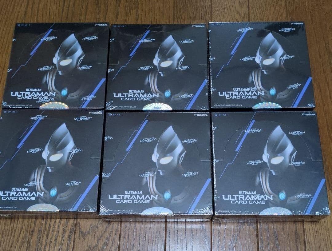 ウルトラマンカードゲーム01地球の守護者達　未開封BOXシュリンク付き　6BOX ウルトラマン カードゲーム ブースターパック01 地球（ほし）の守護者