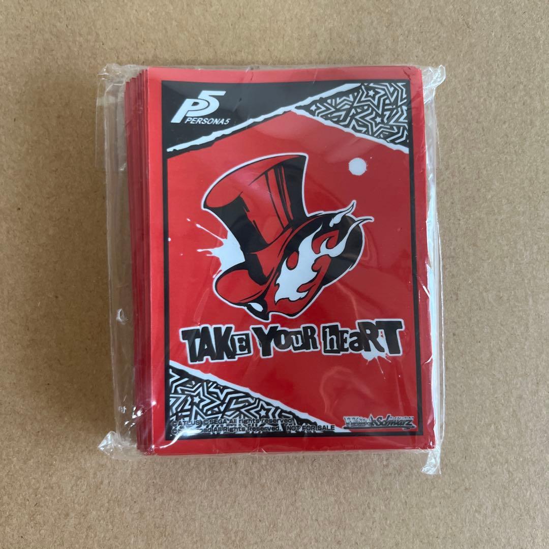 【未開封】ペルソナ5 予告状スリーブ　ヴァイスシュヴァルツ金銀キャンペーン Amazon | ヴァイスシュヴァルツ ペルソナ 5 金銀 キャンペーン 予告状